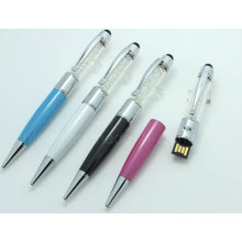 Crystal Metal Touch Pen Wirth USB Drive